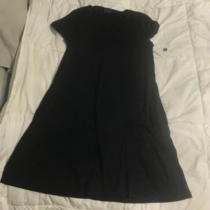 Cap sleeve swing dress navy blue cotton size M GAP